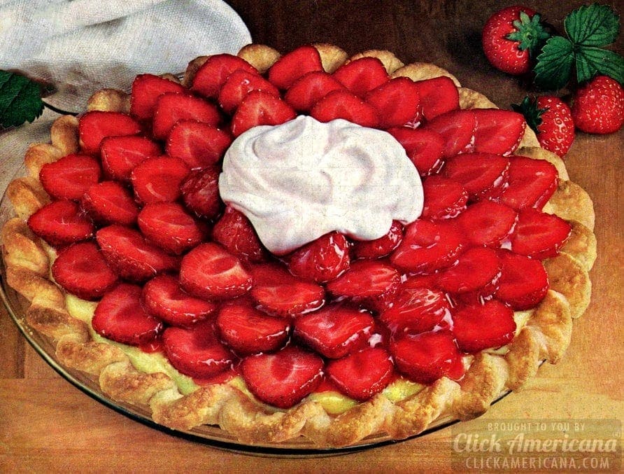 2 vintage recipes for delicious strawberry satin pie - Click Americana