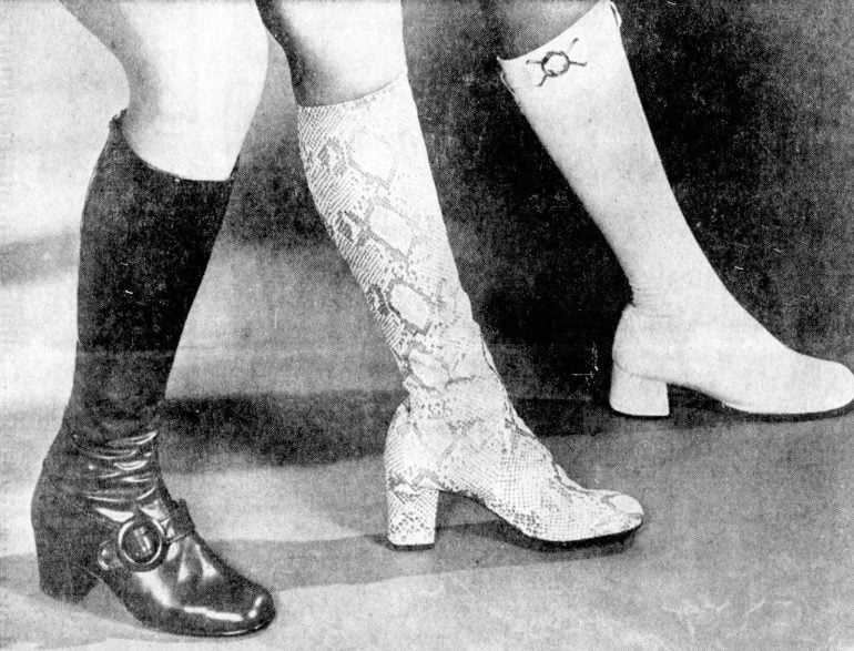 Gogo boots & mod stretch vinyl boots were super trendy women's