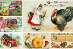 Thanksgiving greetings 14 cute antique postcards people sent back in the early 1900s