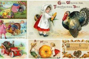 Thanksgiving greetings 14 cute antique postcards people sent back in the early 1900s