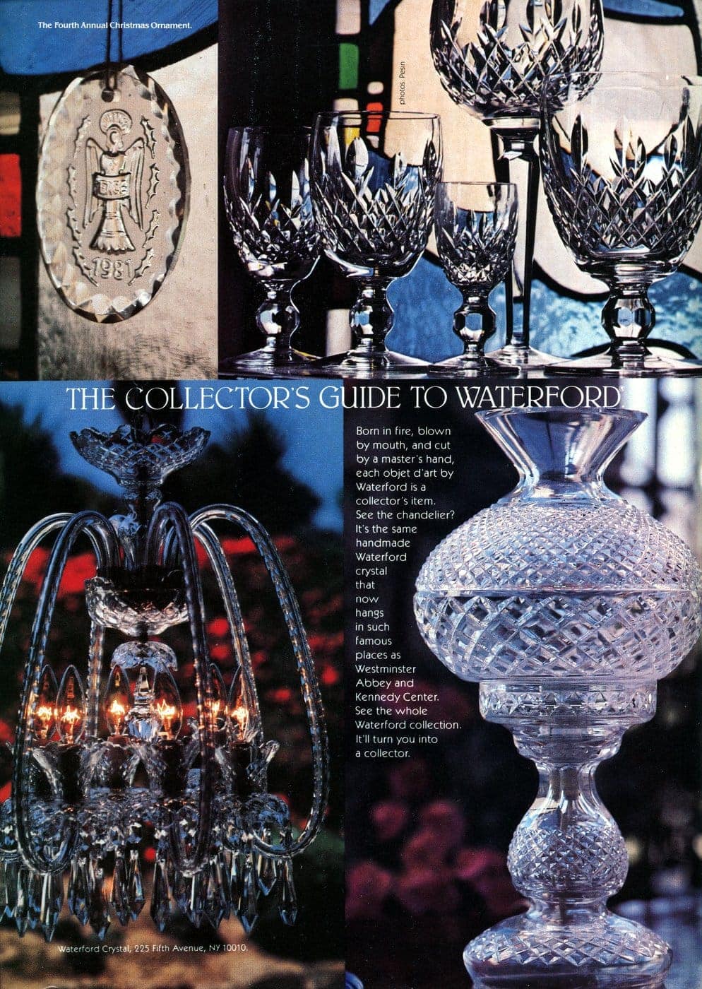 See some gorgeous vintage '80s Waterford crystal & chandeliers - Click