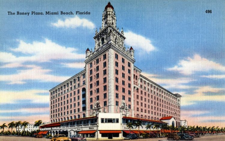 The Roney Plaza, Miami Beach, Florida 1930s 1940s