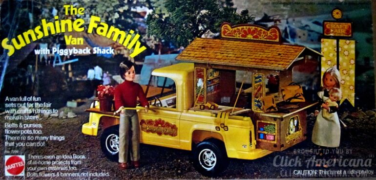 PAR AMOUR DES POUPEES :: SUNSHINE FAMILY, 24, 23, 11 ET 7,5CM, 1974