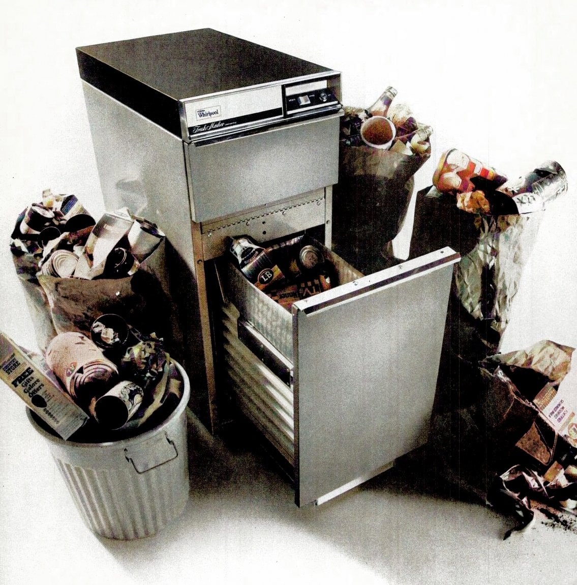These vintage trash compactors could perform amazing feats and if you had one in the 70s & 80s