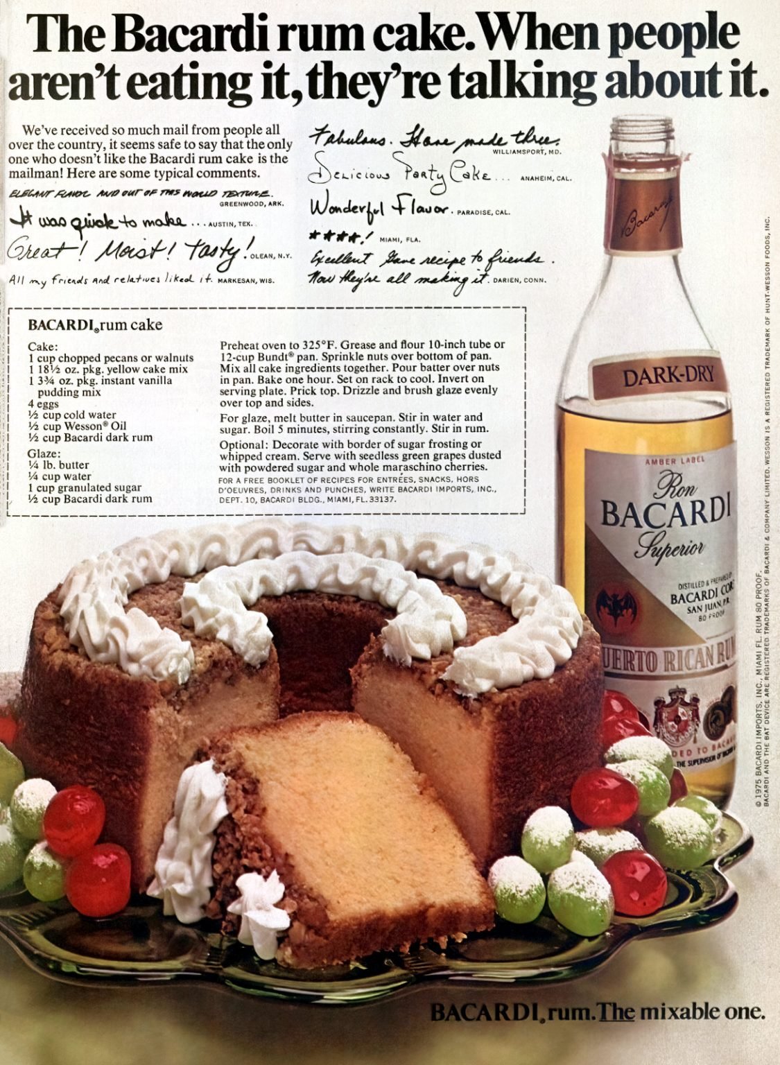 The famous Bacardi rum cake recipe Find out how to make the classic