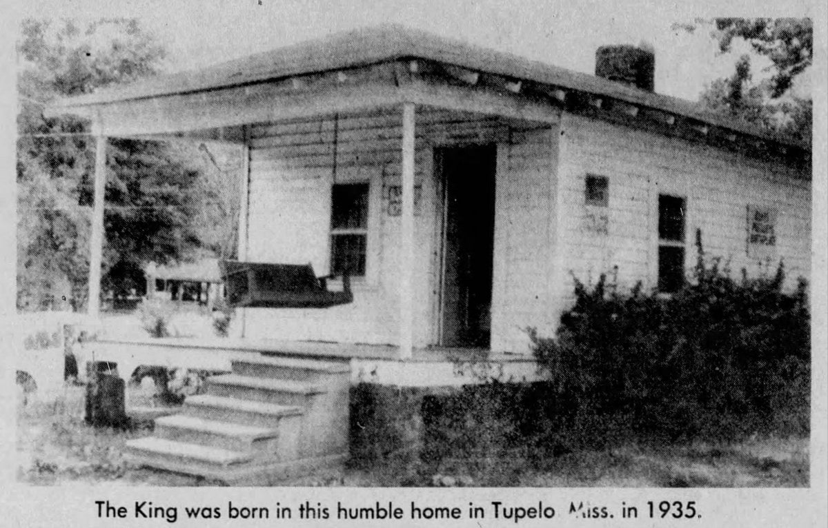 The house where ELvis was born