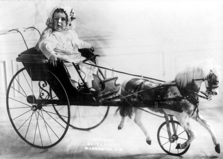 See how different antique baby carriages & oldfashioned strollers used