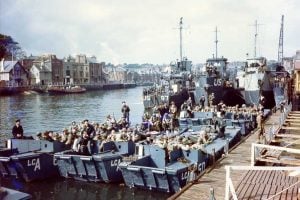 These landing craft landed U.S. troops on Omaha Beach