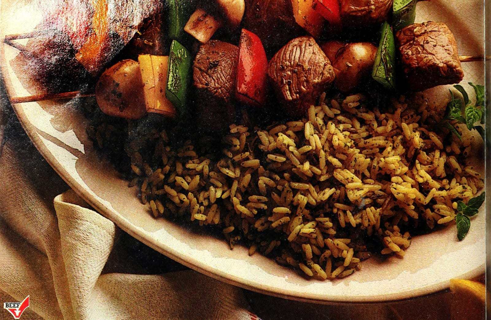 Three-pepper beef kabobs: An easy dinner recipe from 1993 - Click Americana