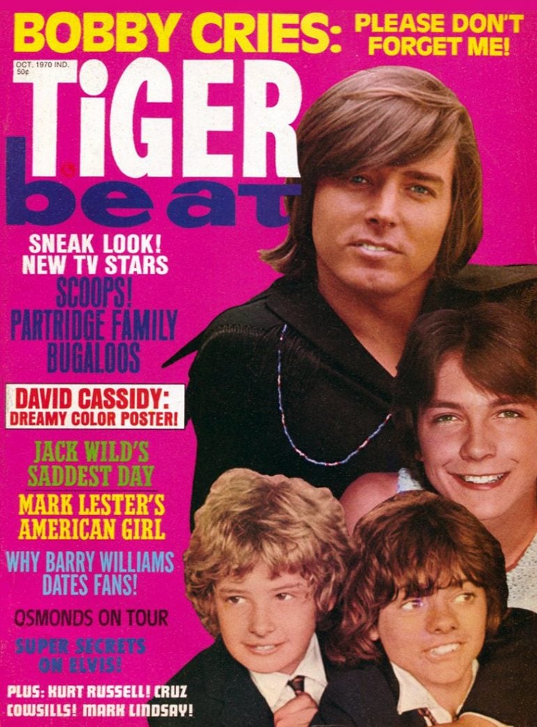 See 1970s Tiger Beat magazine covers with the top teen stars of the