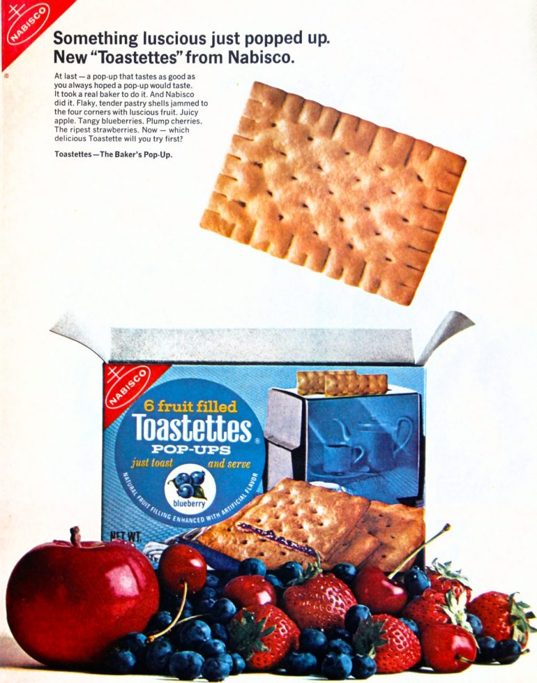 Remember Toastettes toaster pastries, Nabisco's version of PopTarts