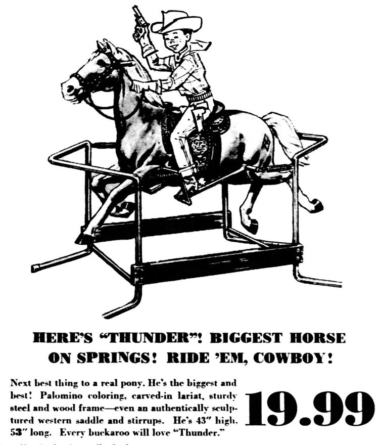 Wonder horses & more vintage ride-on spring rocking horse toys from the ...