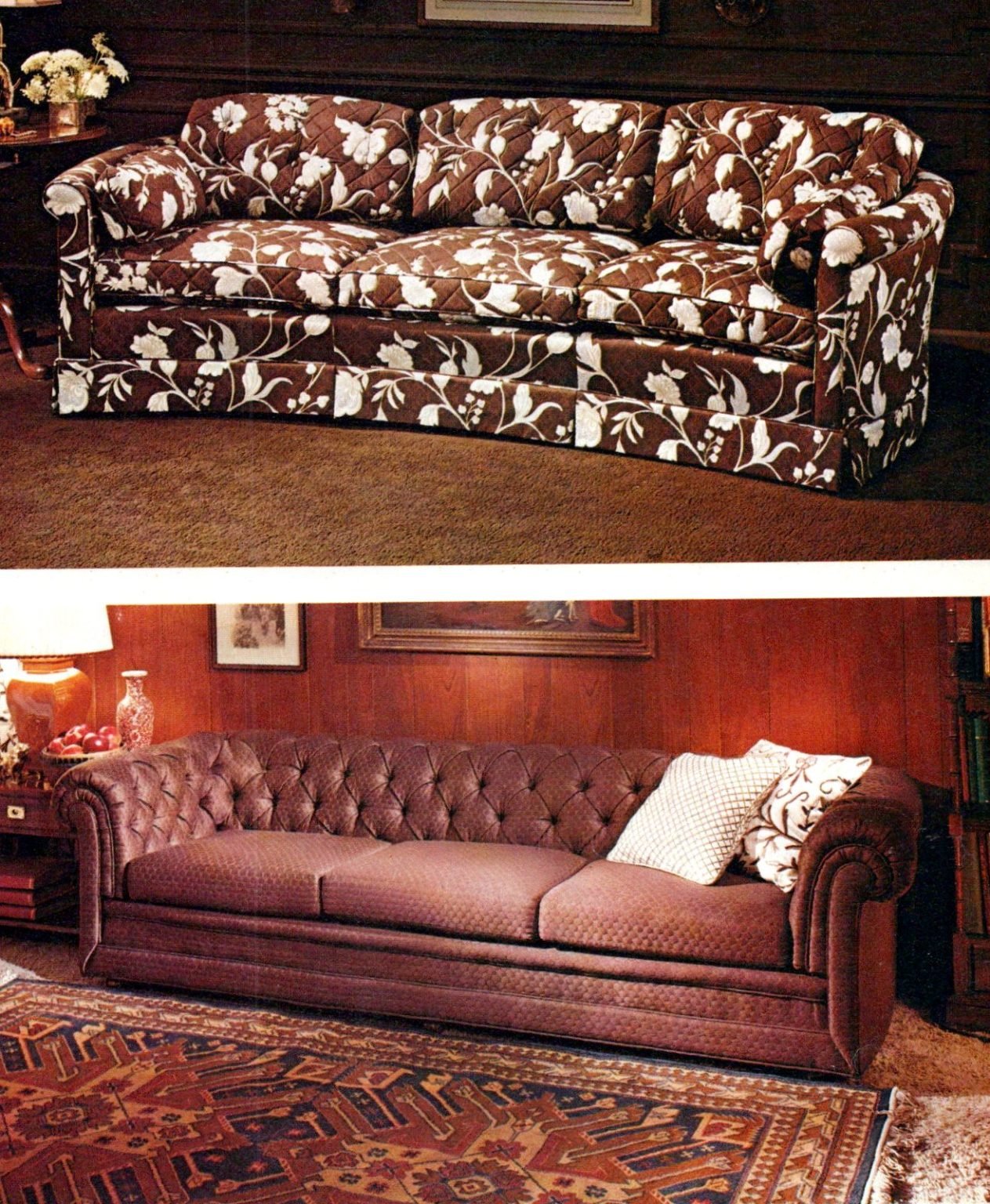Vintage 70s couches These 70+ bold sofa styles & sectionals defined a