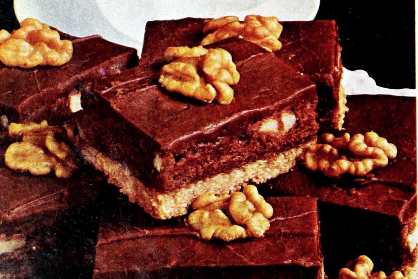 Baker's easy onebowl German chocolate brownies with coconutnut