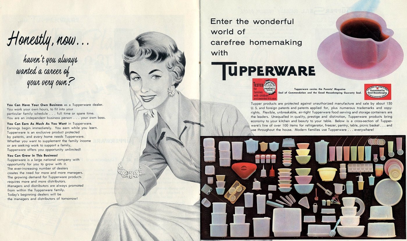 The history of Tupperware Parties, Tupperware Ladies & how they sold