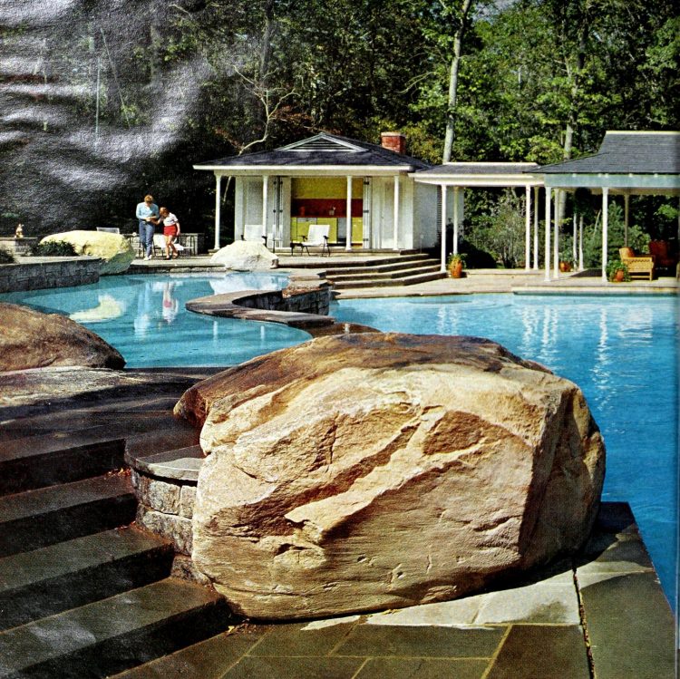 52 beautiful vintage inground swimming pool designs Click Americana
