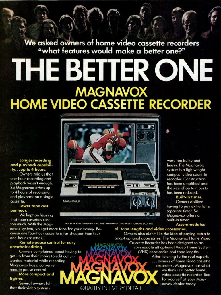 Old VCRs seemed like magic, because you could tape your favorite shows