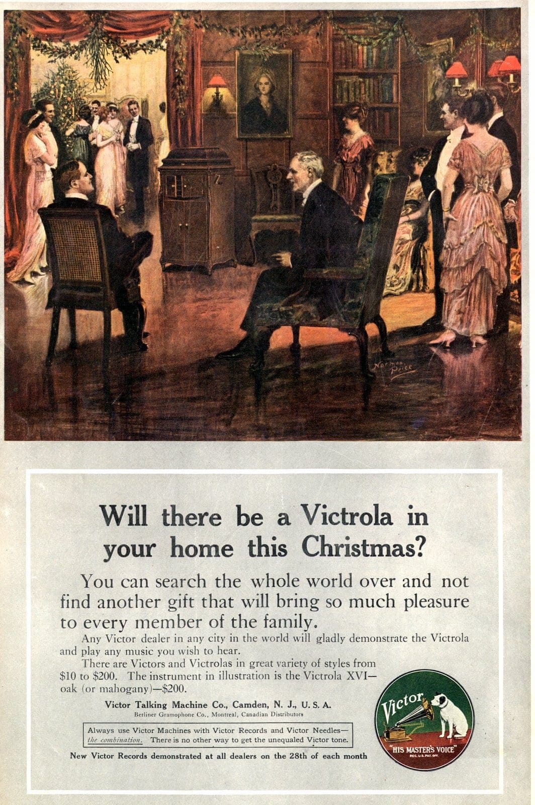 V is for Victrola: The famous record player that turned a brand name into a household word in 1906 6 Victrola for Christmas - Antique magazine ad
