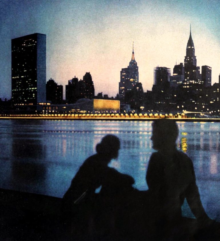 58 vintage city skylines & views from above that capture the urban