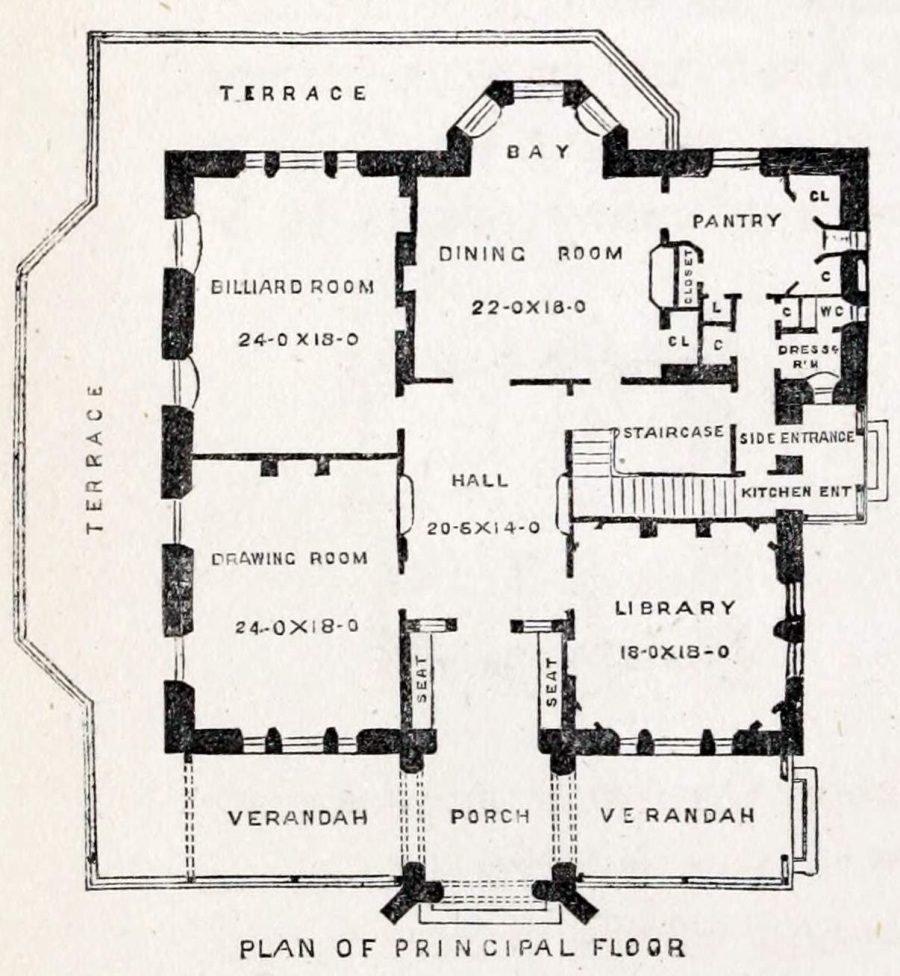 11 stunning Civil War-era Victorian house floor plans from the 1860s ...
