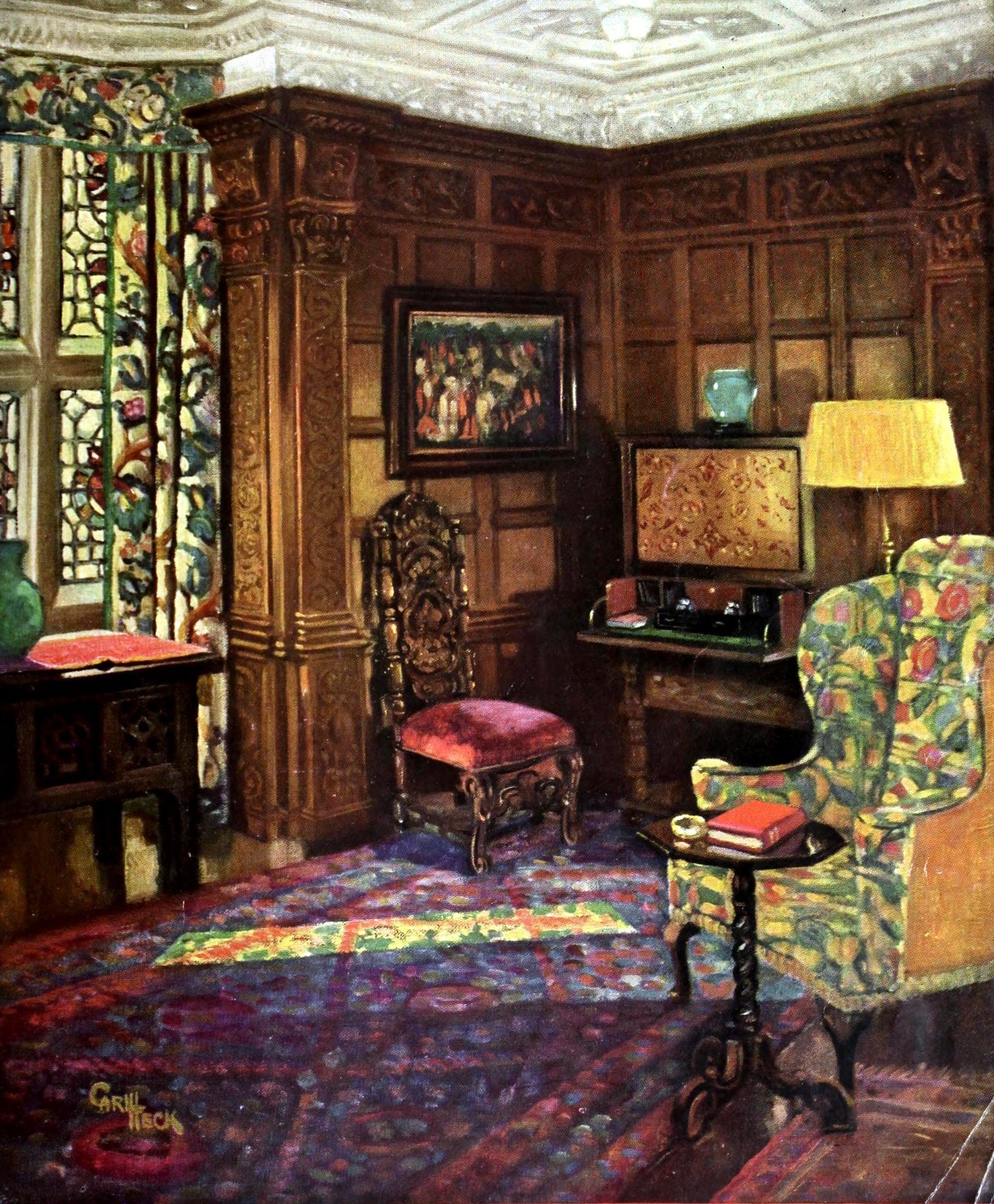 1920s home decor: See beautiful vintage American decorating trends from 100 years ago 26 Vintage 1920s home decorating - 1929 styles (1) via ClickAmericana com