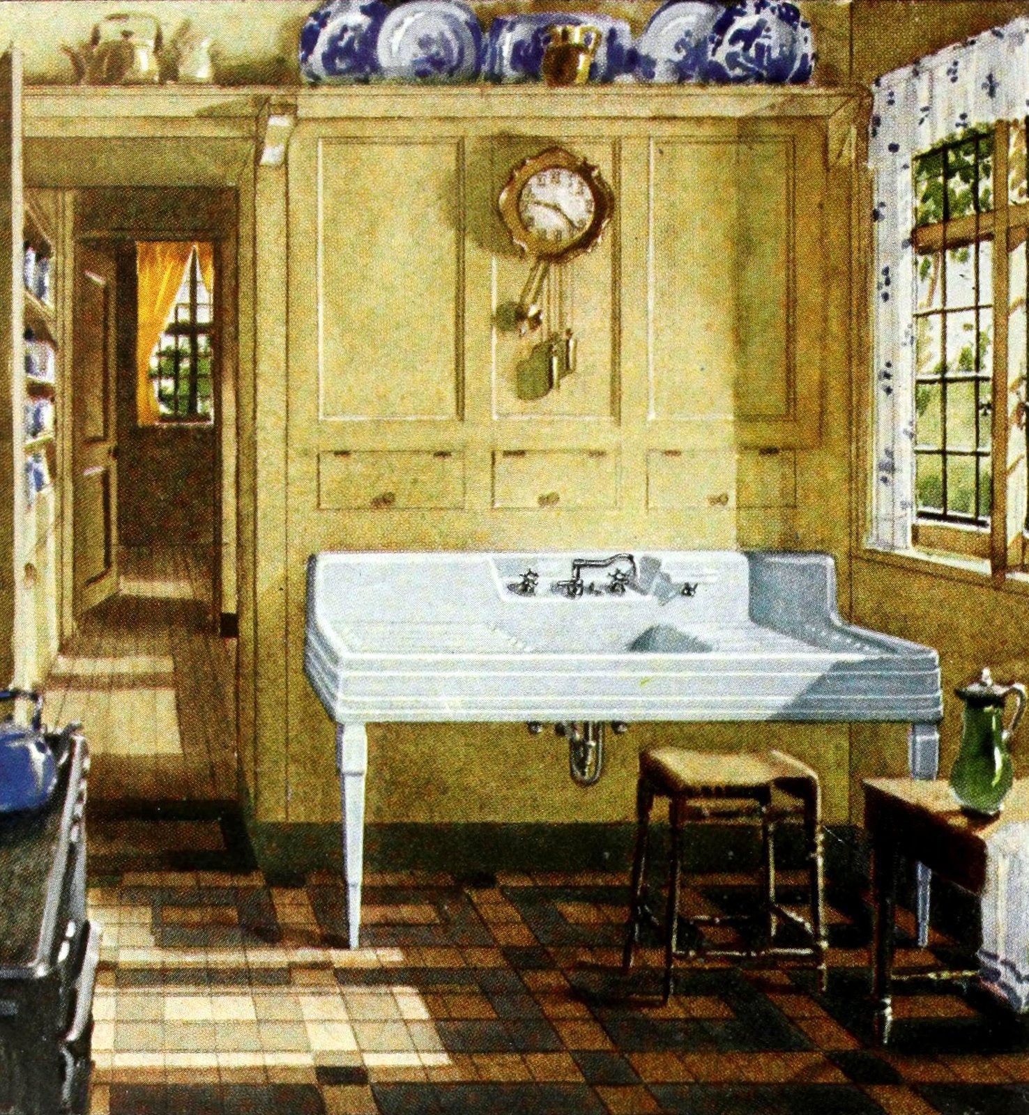 1920s home decor: See beautiful vintage American decorating trends from 100 years ago 19 Vintage 1920s home decorating - 1929 styles (14) via ClickAmericana com