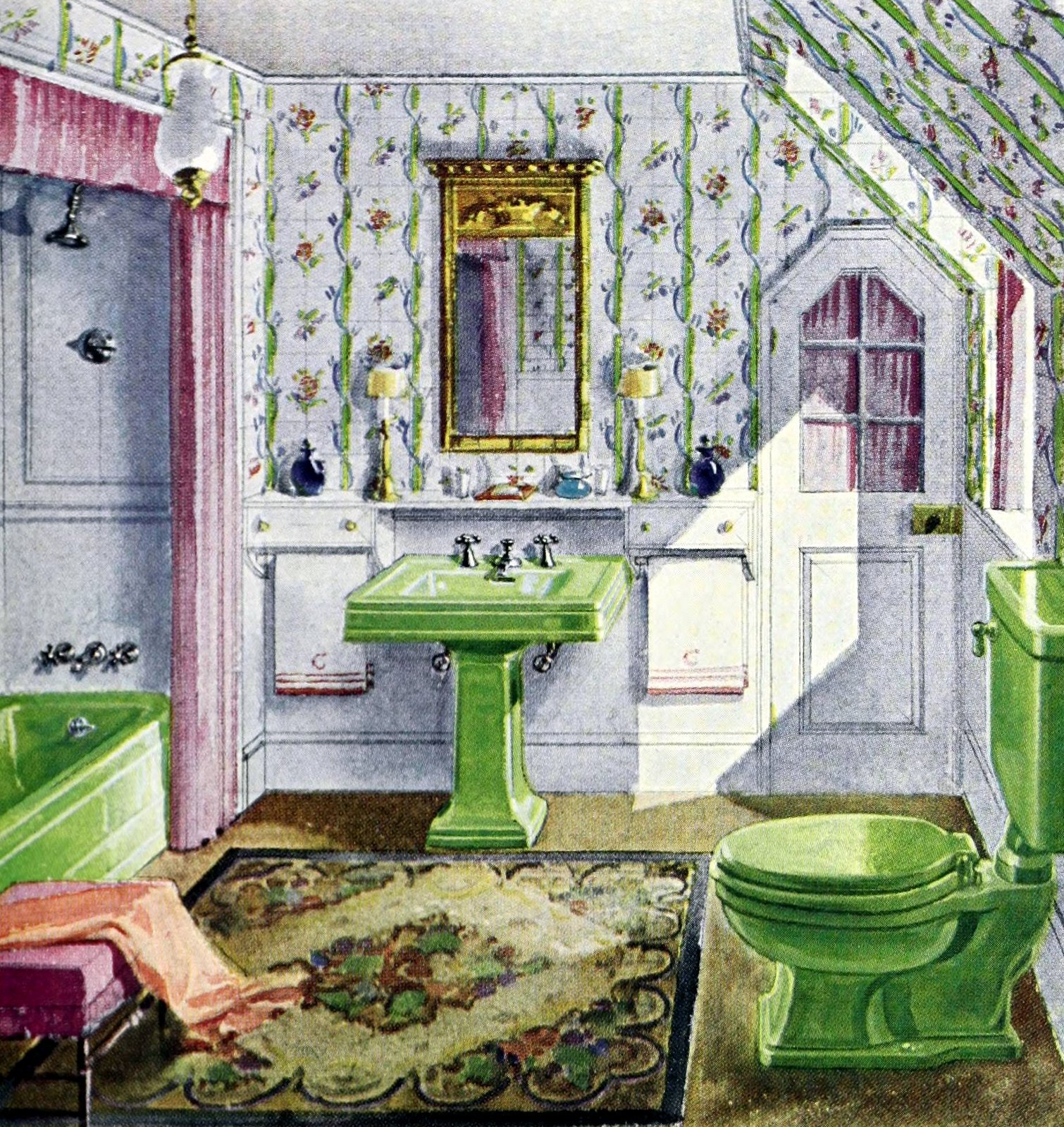 1920s home decor: See beautiful vintage American decorating trends from 100 years ago 13 Vintage 1920s home decorating - 1929 styles (16) via ClickAmericana com