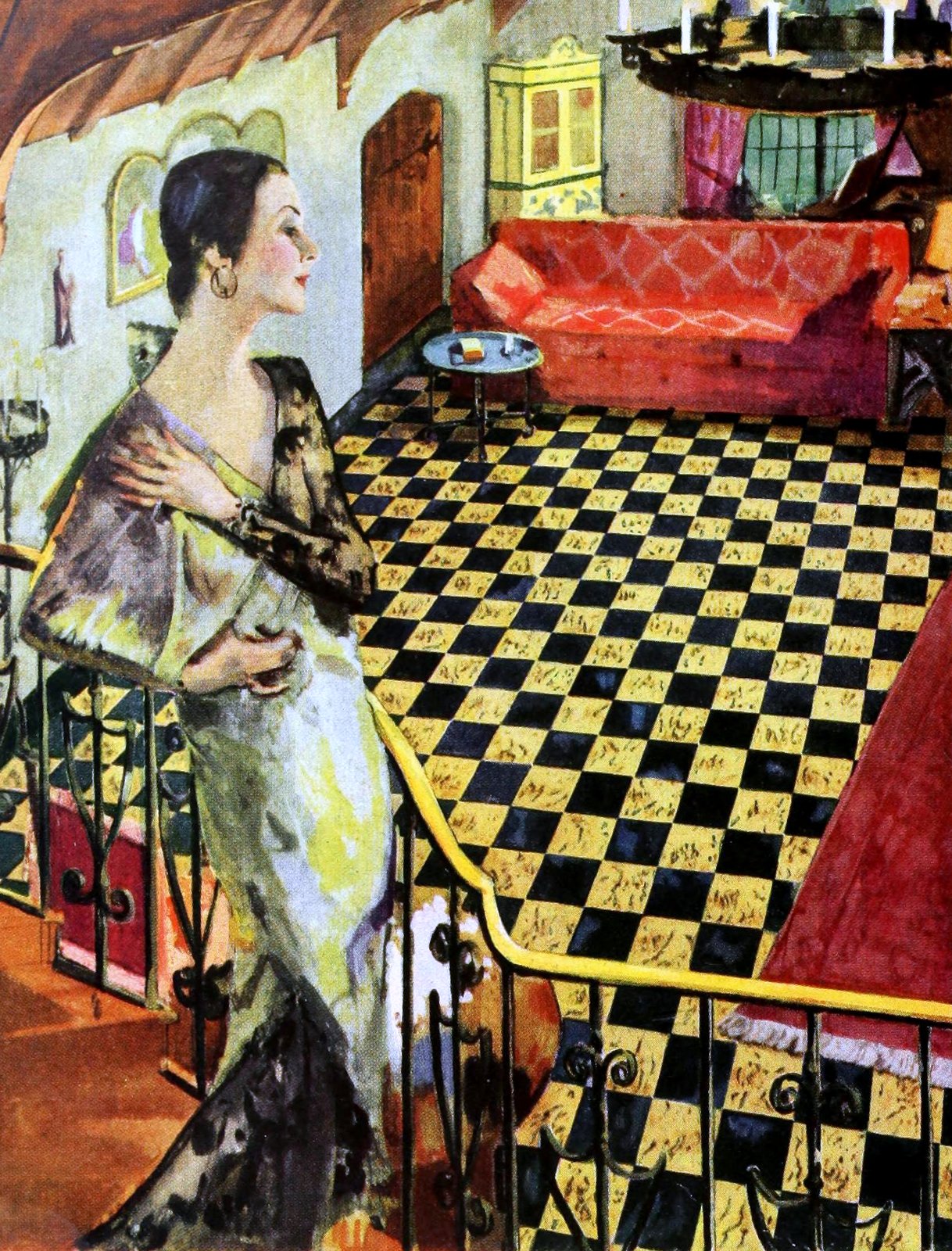 1920s home decor: See beautiful vintage American decorating trends from 100 years ago 31 Vintage 1920s home decorating - 1929 styles (2) via ClickAmericana com