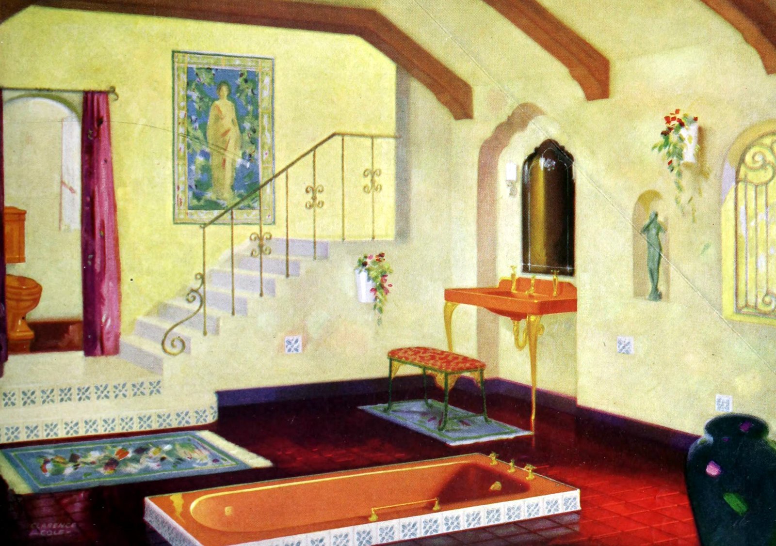 1920s home decor: See beautiful vintage American decorating trends from 100 years ago 18 Vintage 1920s home decorating - 1929 styles (5) via ClickAmericana com