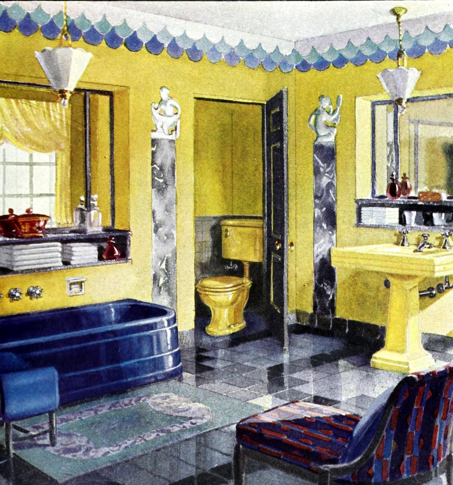 1920s home decor: See beautiful vintage American decorating trends from 100 years ago 14 Vintage 1920s home decorating - 1929 styles (6) via ClickAmericana com
