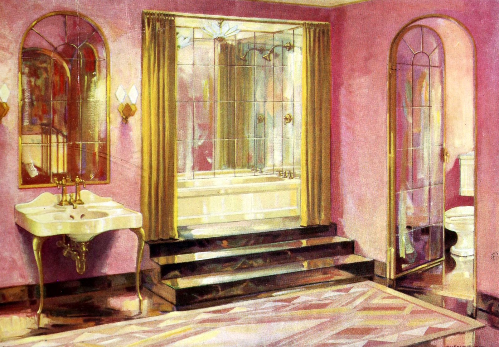 1920s home decor: See beautiful vintage American decorating trends from 100 years ago 15 Vintage 1920s home decorating - 1929 styles (7) via ClickAmericana com