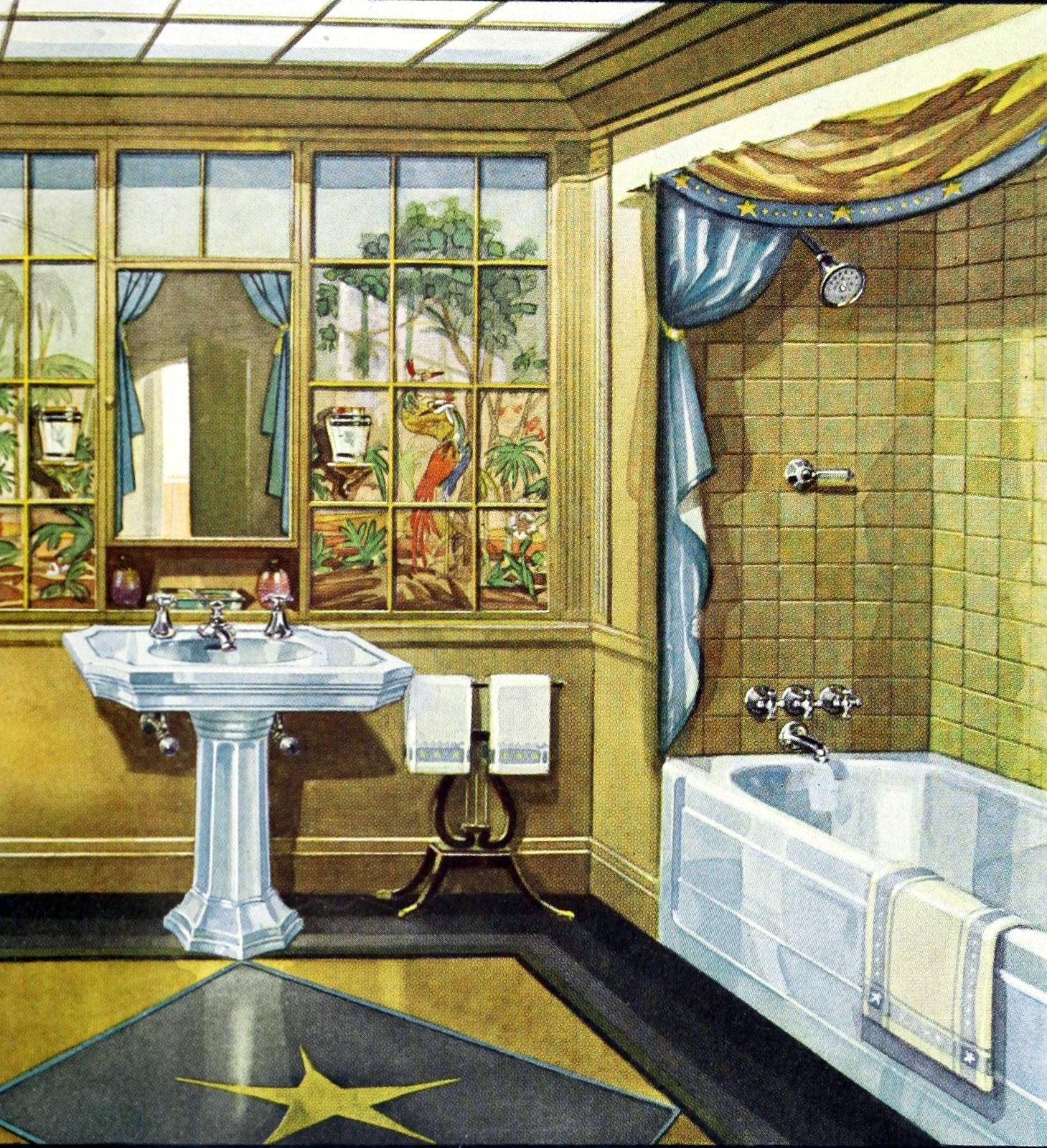 1920s home decor: See beautiful vintage American decorating trends from 100 years ago 16 Vintage 1920s home decorating - 1929 styles (8) via ClickAmericana com