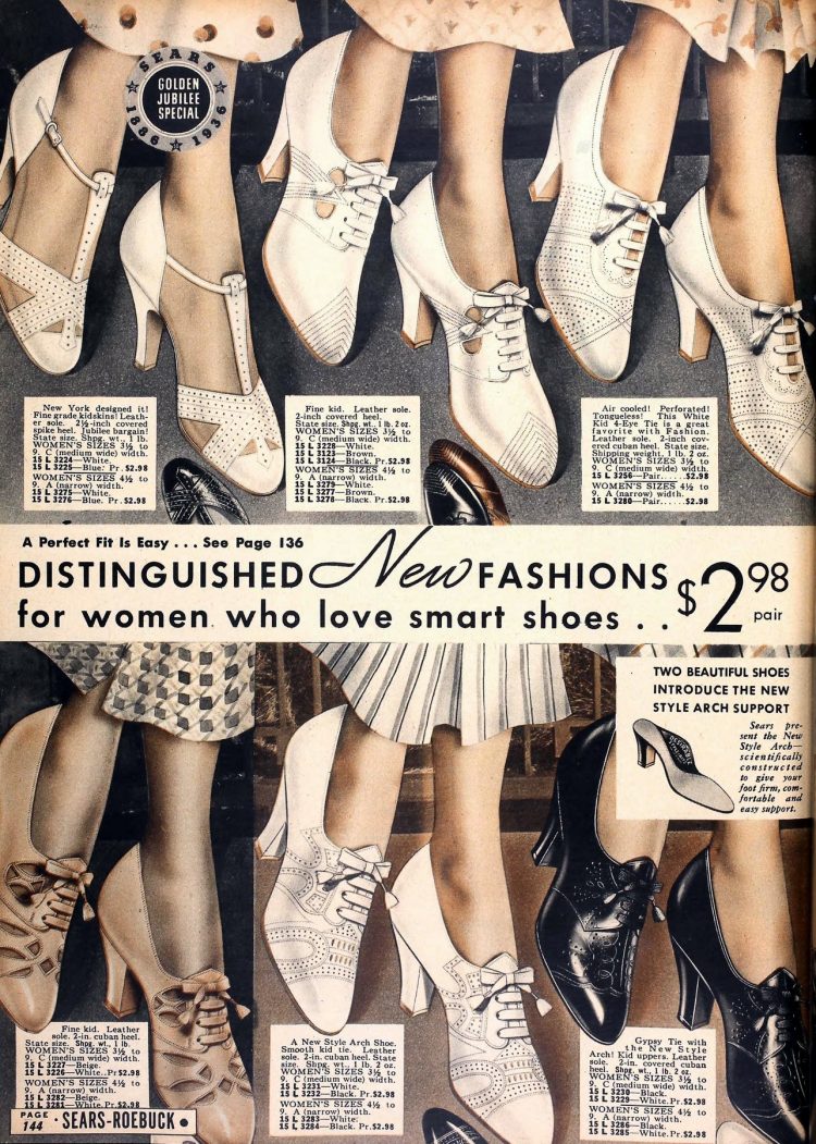 1930s shoes for women 100 vintage styles Click Americana