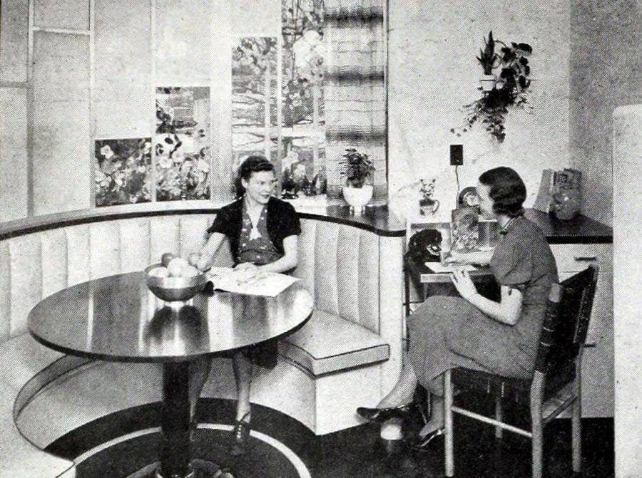 40 vintage breakfast nook ideas to make a cozy kitchen corner Click