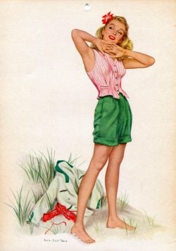 See vintage calendar girls & pin-ups from the '40s & '50s - plus meet
