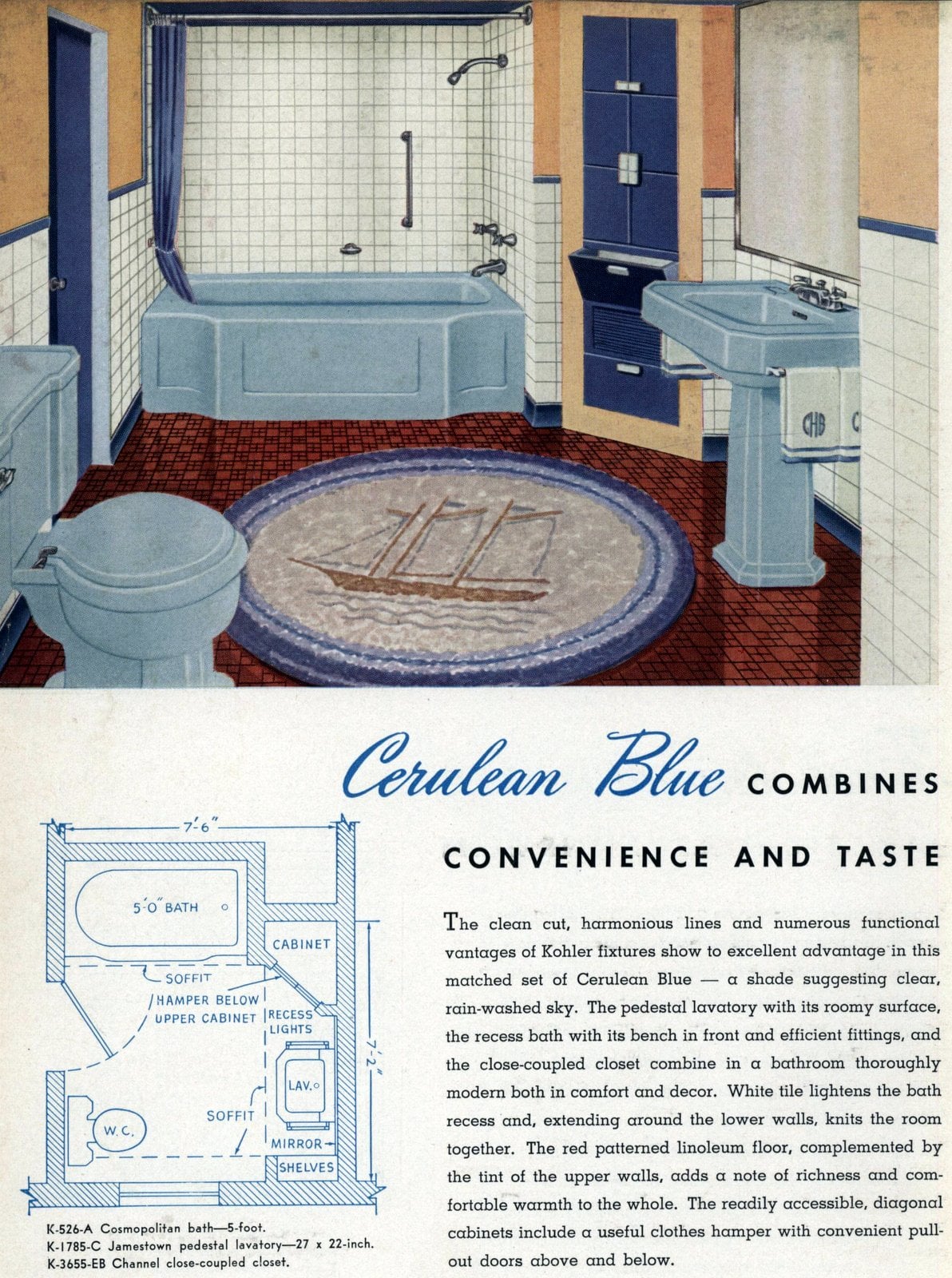 Vintage 1948 Kohler bathroom fixtures via ClickAmericaan com (4)