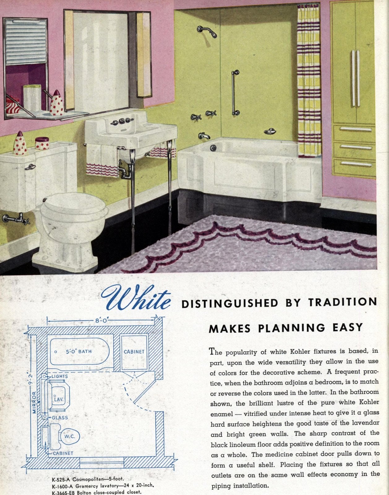 Vintage 1948 Kohler bathroom fixtures via ClickAmericaan com (6)
