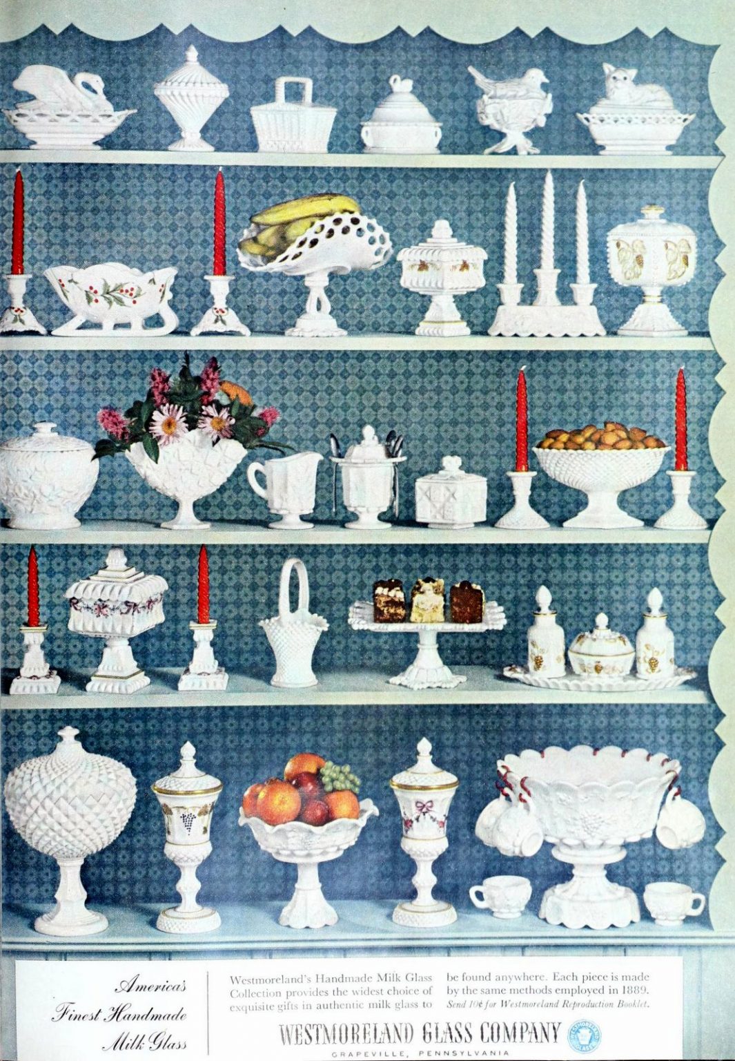 Westmoreland milk glass is trending again! Check out these