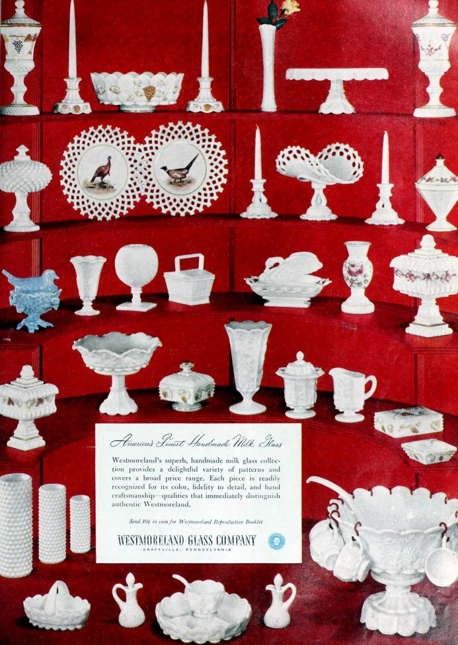 Westmoreland milk glass is trending again! Check out these