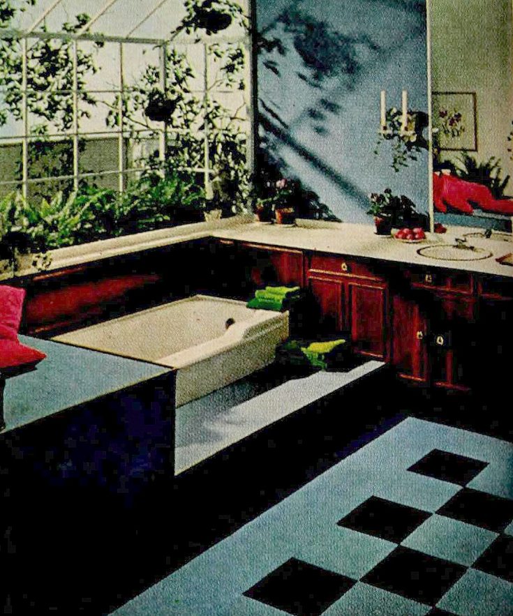 60 vintage '60s bathrooms Retro home decorating ideas Click Americana