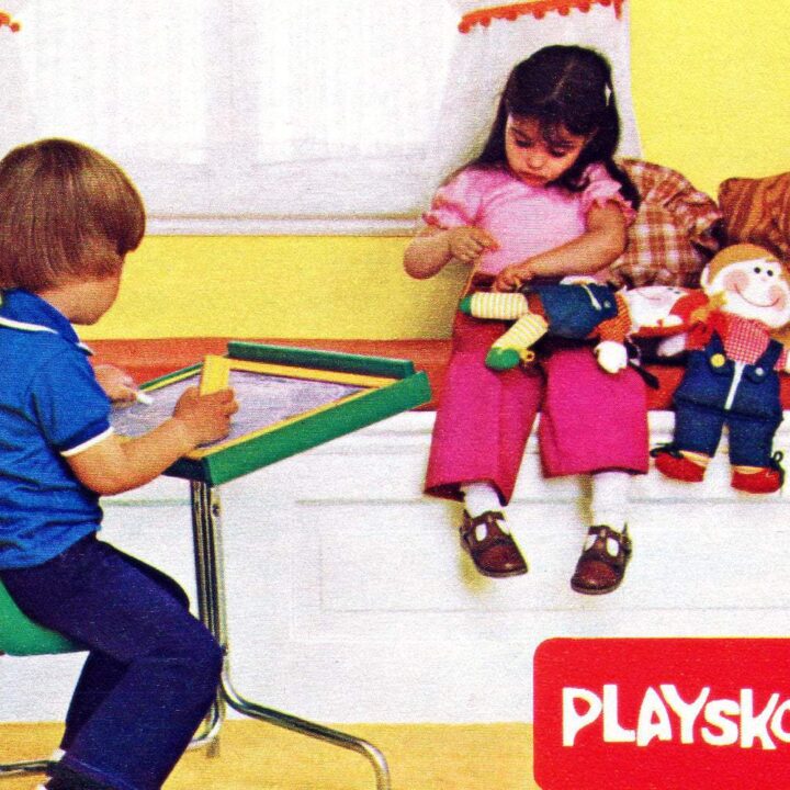 Vintage 1970s Playskool toys, dolls, ride-ons and other fun for kids