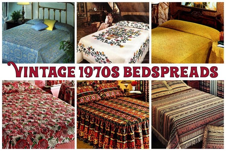 Vintage 1970s bedspreads