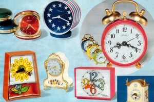 Vintage 1970s boutique alarm clocks from Sears via ClickAmericana com