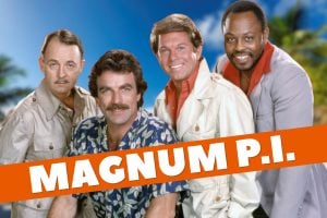 Vintage 1980s Magnum PI TV series via ClickAmericana com