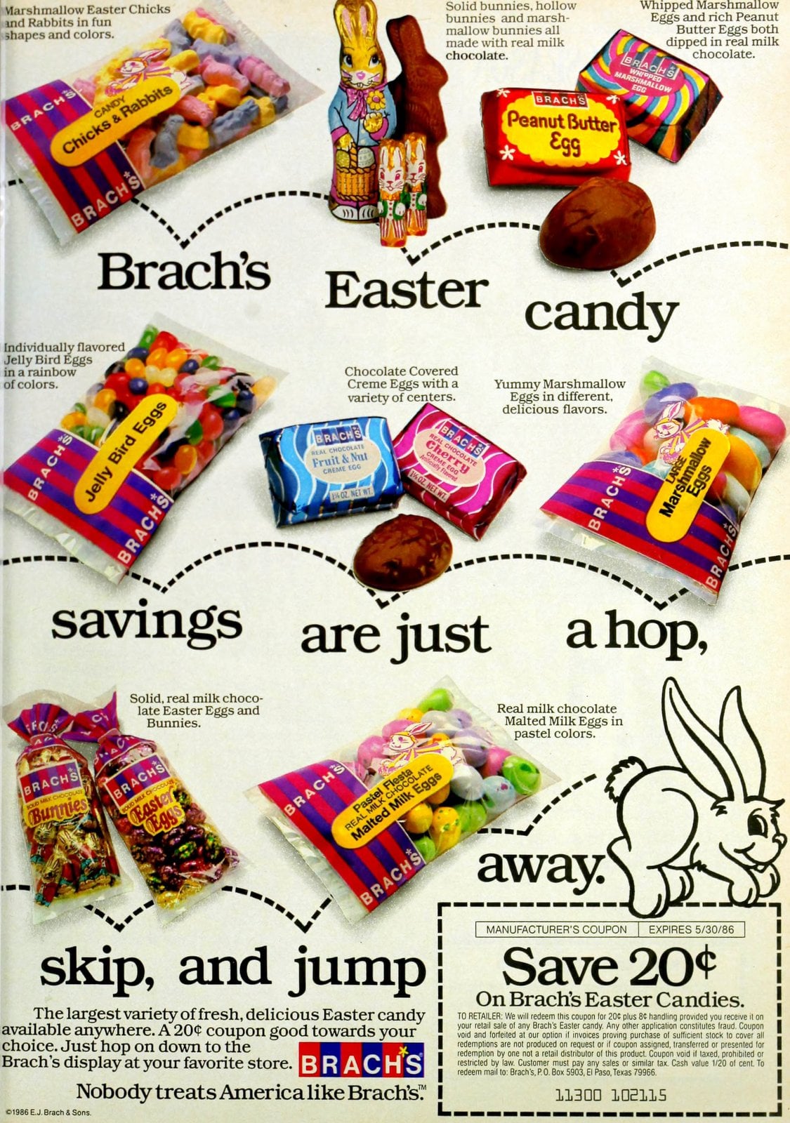 Vintage 1986 Brach's Easter candy
