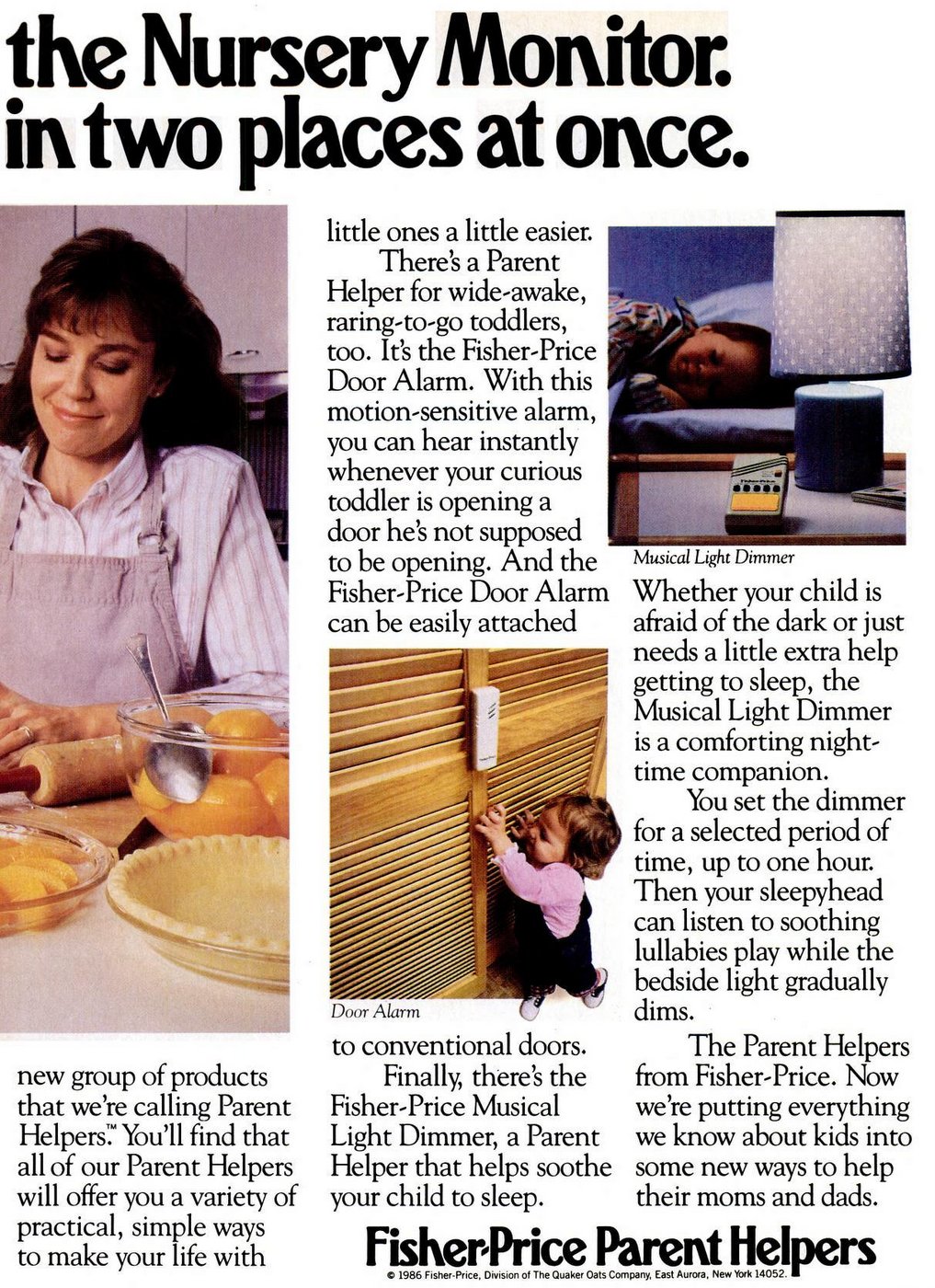 Vintage 1986 Fisher-Price nursery monitor