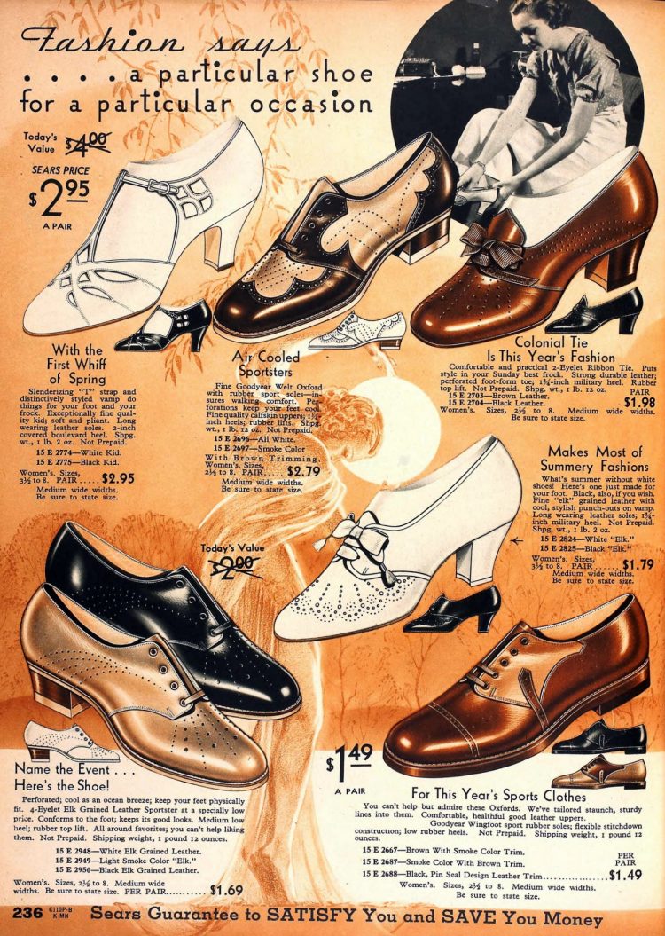 1930s shoes for women 100 vintage styles Click Americana