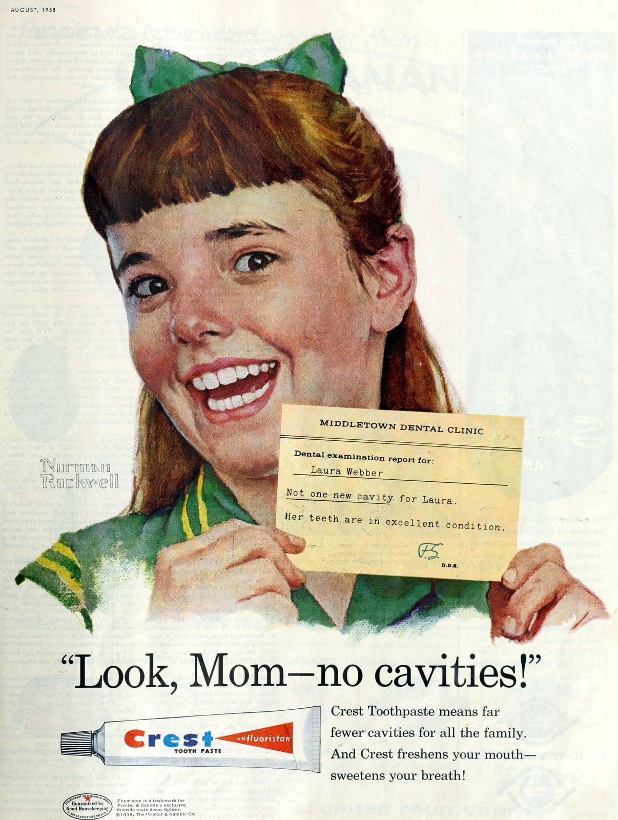 Vintage 50s Crest toothpaste ad (1958) via ClickAmericana com