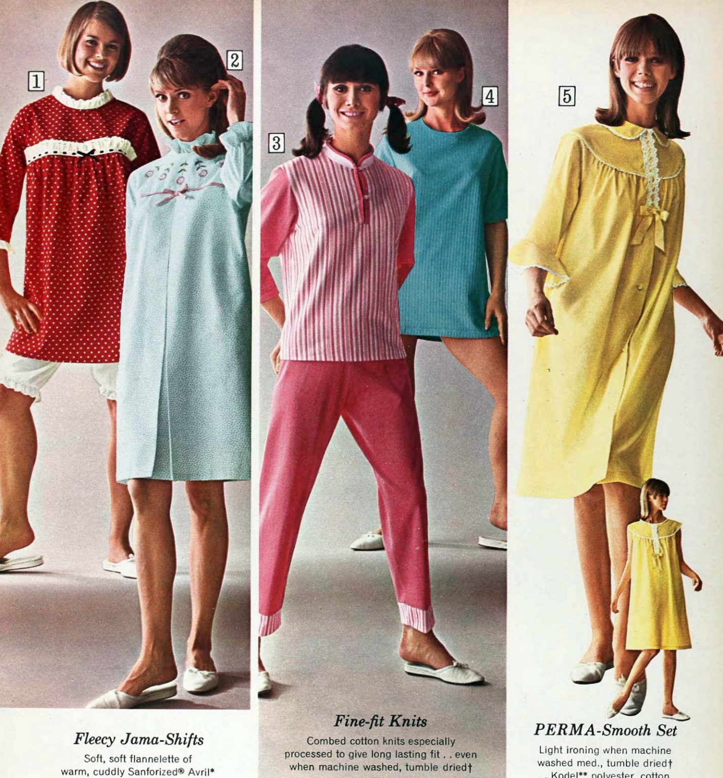 These adorable 1960s nightgowns & pajamas were sweet, demure... and ...