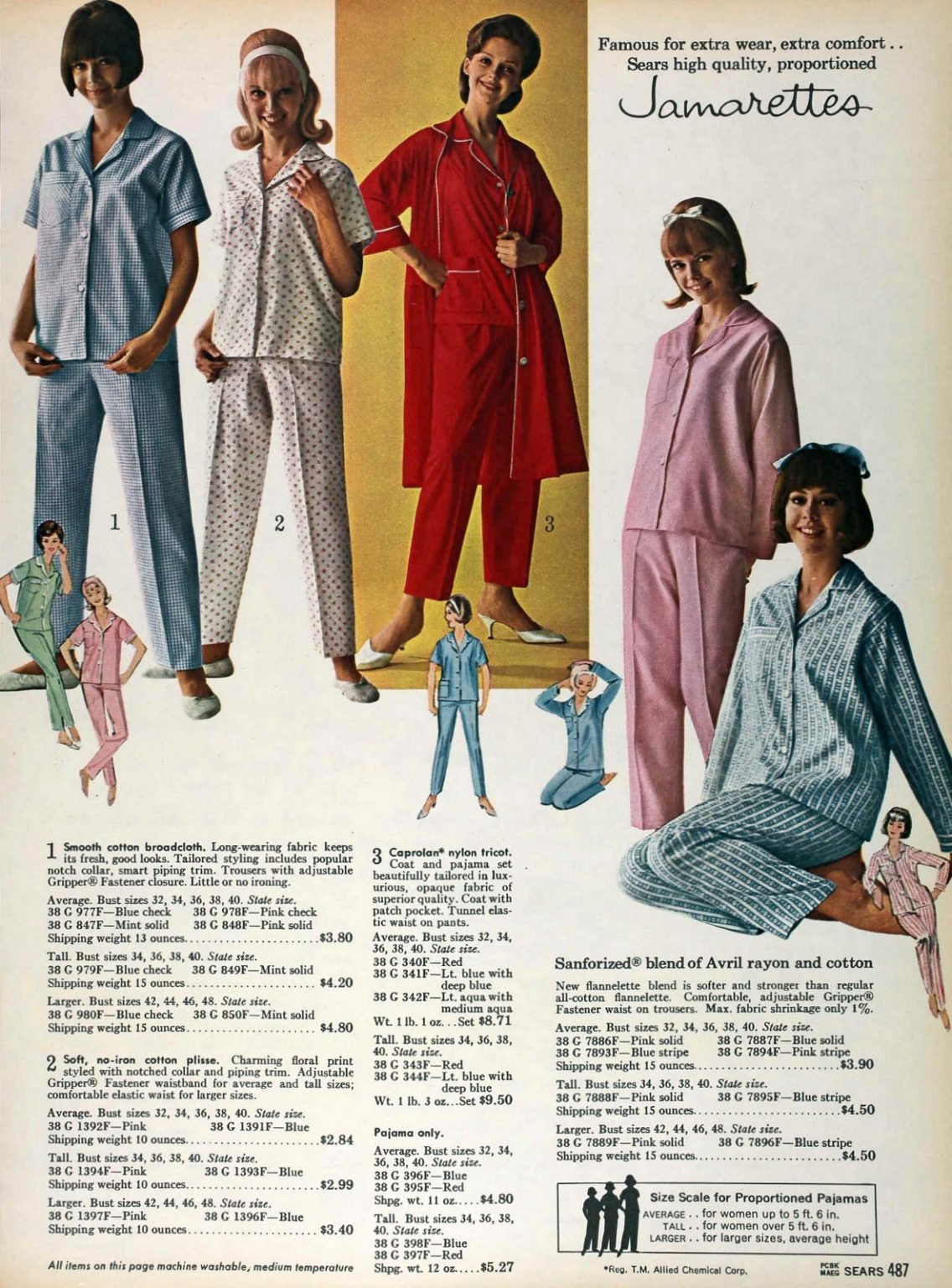These adorable 1960s nightgowns & pajamas were sweet, demure... and